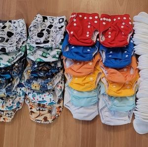 Alvababy Newborn Cloth Diapers w/ Microfibre Inserts